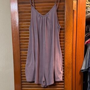 Purple Sleeveless Romper